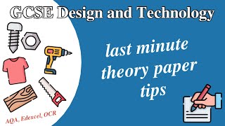 GCSE Design Technology LAST MINUTE REVISION TIPS [upl. by Kire]