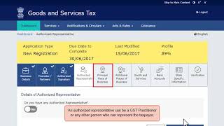 GSTN Official Guide for Applying for GST Registration PART B [upl. by Ehsiom217]