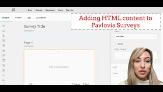 Pavlovia Surveys Adding HTML Content [upl. by Tan]