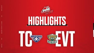 TriCity Americans at Everett Silvertips 324  WHL Highlights 202324 [upl. by Judas]