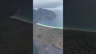 Wineglass bay from a helicopter in Tasmania [upl. by Oakleil]