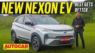 2023 Tata Nexon EV review  New look new motor new features  First Drive  Autocar India [upl. by Jennifer341]