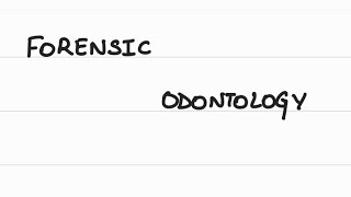 forensic odontology part 1 [upl. by Anerahs]