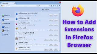 Firefox 👉 How to Add Extensions in Firefox Browser firefox browser mai extensions add Kaise kare [upl. by Ahseinet]