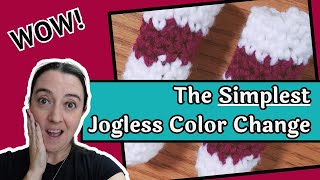 Super Simple Jogless Color Change for Crochet in the Round [upl. by Jerry]