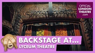 Backstage tour of the Lyceum Theatre [upl. by Ecilahs]