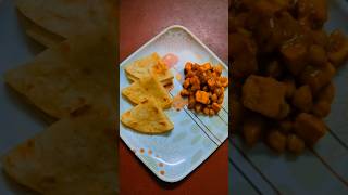 Panner and porota combo😋food youtubeshorts thali [upl. by Katha976]