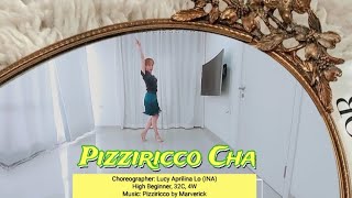 Pizziricco Cha Line Dance choreographer Lucy Aprilina Lo INA [upl. by Hsekar]