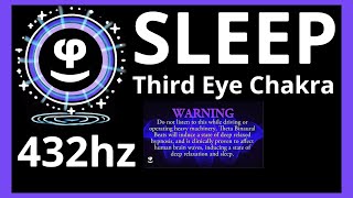 Deep Sleep  Third Eye Chakra  THX Spacial Audio  11 Hours  Black Screen  432hz [upl. by Nurav603]