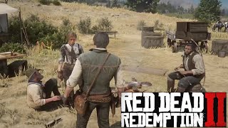 John Antagonizing Friends And Family At Beechers Hope  RDR2 [upl. by Sanez]