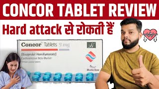 Concor Tab Uses Dose Mode Of Action Side Effects In Hindi  Bisoprolol Fumarate Tablet [upl. by Torey]