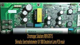 Shimadzu Spectrophotometer UV 1800 Deuterium Lamp Power Supply Mother Board Display Board repair [upl. by Harak859]