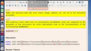 How to use Lyx to write CV on Ubuntu [upl. by Albrecht]