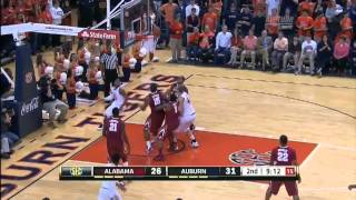 02062013 Alabama vs Auburn Mens Basketball Highlights [upl. by Edwina]