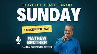 Heavenly Feast Canada Meeting 1 December 2024 [upl. by Pallua]