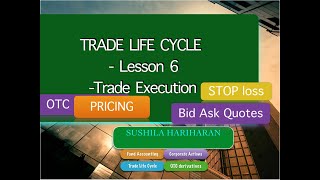 Trade Life Cycle Lesson 6 Trade execution [upl. by Paik]