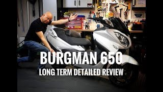 2018 Suzuki Burgman 650 Executive  Long Term Review [upl. by Opportuna]