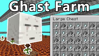 Eazy Ghast Farm  Gunpowder  Gast Tear  Minecraft 120 [upl. by Gerdi]