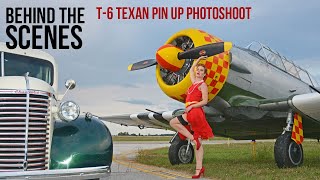 T6 Texan Pin Up Photoshoot  Behind the Scenes [upl. by Ennaihs220]