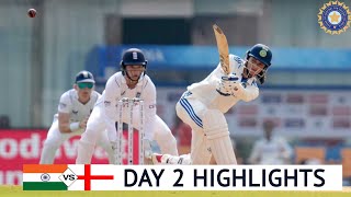 India Women vs England Women 1st Test Day 2 Highlights 2023  INDW vs ENGW 1st Test Highlights [upl. by Eceinert]