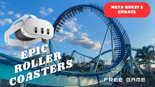 Epic Roller Coasters  Meta Quest 3 Gameplay [upl. by Noside]