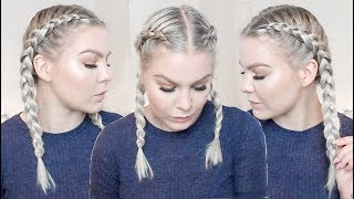 How To Dutch Braid Your Own Hair Step By Step For Complete Beginners  FULL TALK THROUGH [upl. by Enelym]