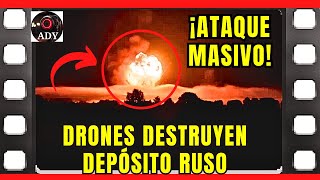 ¡ÚLTIMA HORA Drones DESTRUYEN DEPÓSITO de MUNICIONES en RUSIA  EVACUACIONES MASIVAS Tver 🔥 GUERRA [upl. by Nagiem]