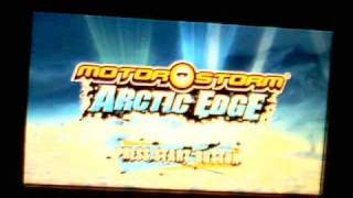 Motorstorm Arctic Edge PSP working  550GENB2 [upl. by Ydnamron97]