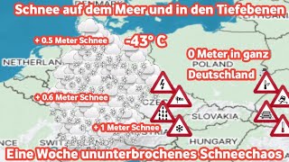 Letzte Warnung für alle Der Schneesturm kommt Schnee wird alle Regionen Deutschlands erobern☃️❄️ [upl. by Washko]