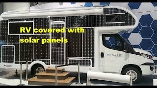 RV covered with solar panels  Dethleffs ehome [upl. by Adnesor832]