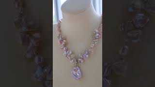 Keshi petal baroque pearl necklace [upl. by Mccormac]