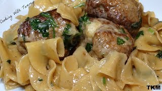 Parmesan Swedish Meatball Pasta [upl. by Guidotti]