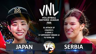 Japan vs Serbia  Womens VNL 2024 [upl. by Stulin]