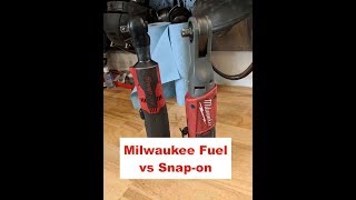 Milwaukee Fuel vs Snapon 38quot ratchet review [upl. by Aryad]