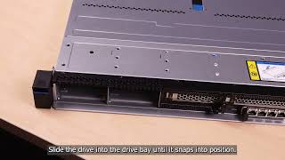 Lenovo ThinkSystem SR630 V4 installing a 25inch hotswap drive [upl. by Laurent]