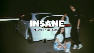 Barney Sku – Insane  Slowed  Reverb  Lyrics [upl. by Assel999]