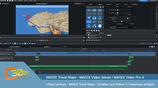MAGIX Travel Maps Objektschatten und Wolken in die Reiseroute einfügen [upl. by Constantin]