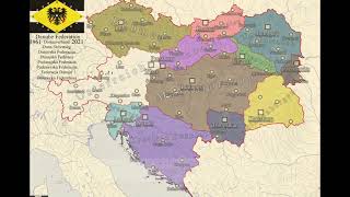 Pax Europaea  Anthems of each state of the Danube Federation [upl. by Lew]