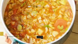 Healthy Cabbage Soup Diet Recipe [upl. by Hochman]