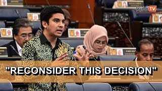 Syed Saddiq Speaker rejected LCS debate for not being a public interest matter [upl. by Nimajnab]