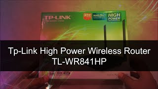 TPLink high power wireless router TLWR841HP [upl. by Ashia]