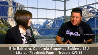 Eric Baltierra of the California Grapettes Baltierra 12u on Central Valley Wedding amp Special Events [upl. by Yennaiv]