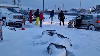 HEAVY SNOWSTORM REYKJAVIK ICELAND EXTREAME WHEATHER [upl. by Euv]