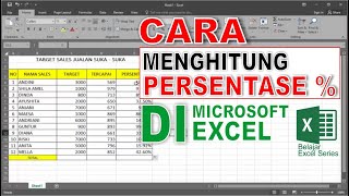 cara menghitung persentase di excel [upl. by Haniraz]