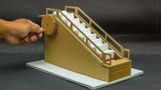 Science Projects  Escalator Working Model [upl. by Noisla]