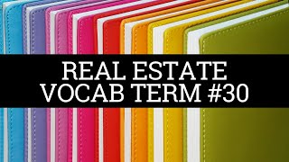 Daily Real Estate Vocab 30  Estate at Sufferance [upl. by Zabrine]