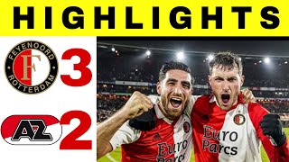 Feyenoord vs Az Alkmaar  32  All Goals and Highlights Eredivisie  Liga Belanda sportnews [upl. by Crenshaw]