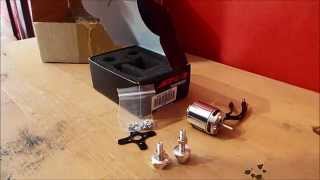 Turnigy Aerodrive SK3  28361040kv Brushless Outrunner Motor Unboxing review [upl. by Anoirb]