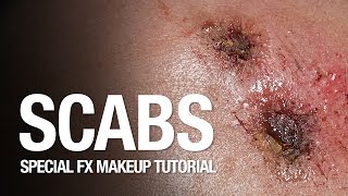 Scabs special fx makeup tutorial [upl. by Tallou148]