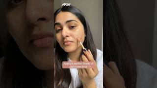 How to Cover Acne Scars with Makeup  Flawless Base Makeup for Acne  Nykaa Shorts [upl. by Ilek]